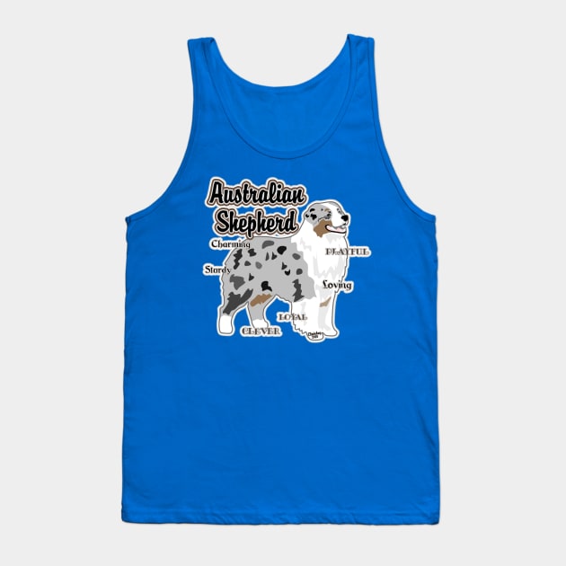 Australian Shepherd Tank Top by PB&J Designs